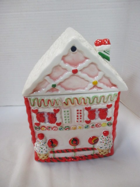 Christmas Cookie Jar, Lighted Gingerbread House, Ceramic Tree, & - 19