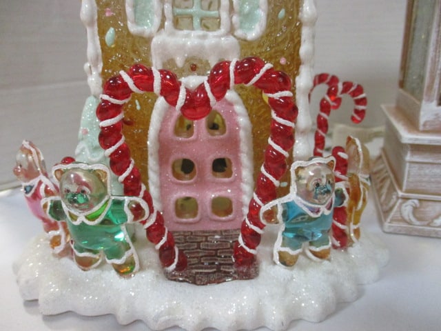 Christmas Cookie Jar, Lighted Gingerbread House, Ceramic Tree, & - 3