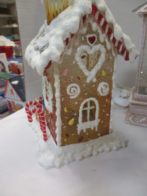 Christmas Cookie Jar, Lighted Gingerbread House, Ceramic Tree, & - 5