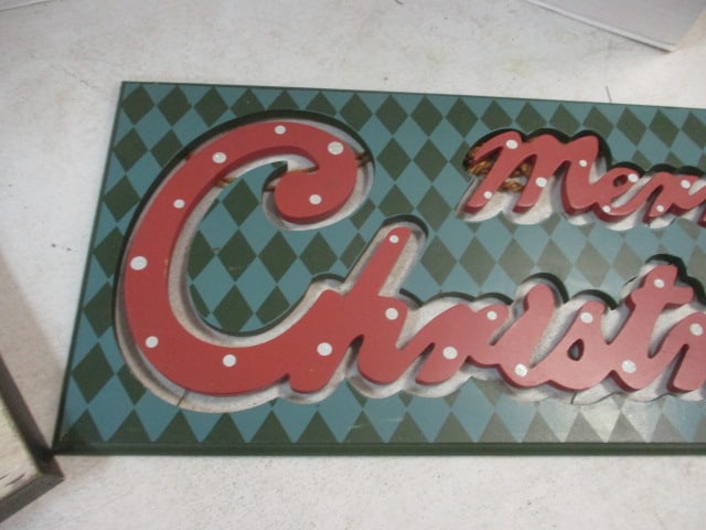 Merry Christmas Cut Out Sign (23 x 10) & It's the Most - 2