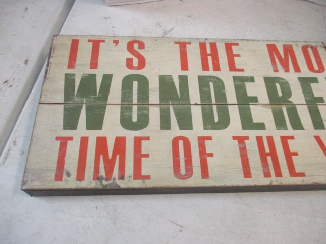 Merry Christmas Cut Out Sign (23 x 10) & It's the Most - 4