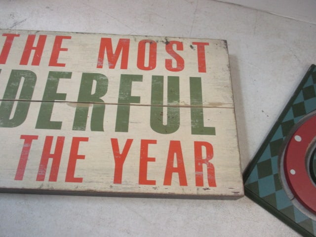 Merry Christmas Cut Out Sign (23 x 10) & It's the Most - 5