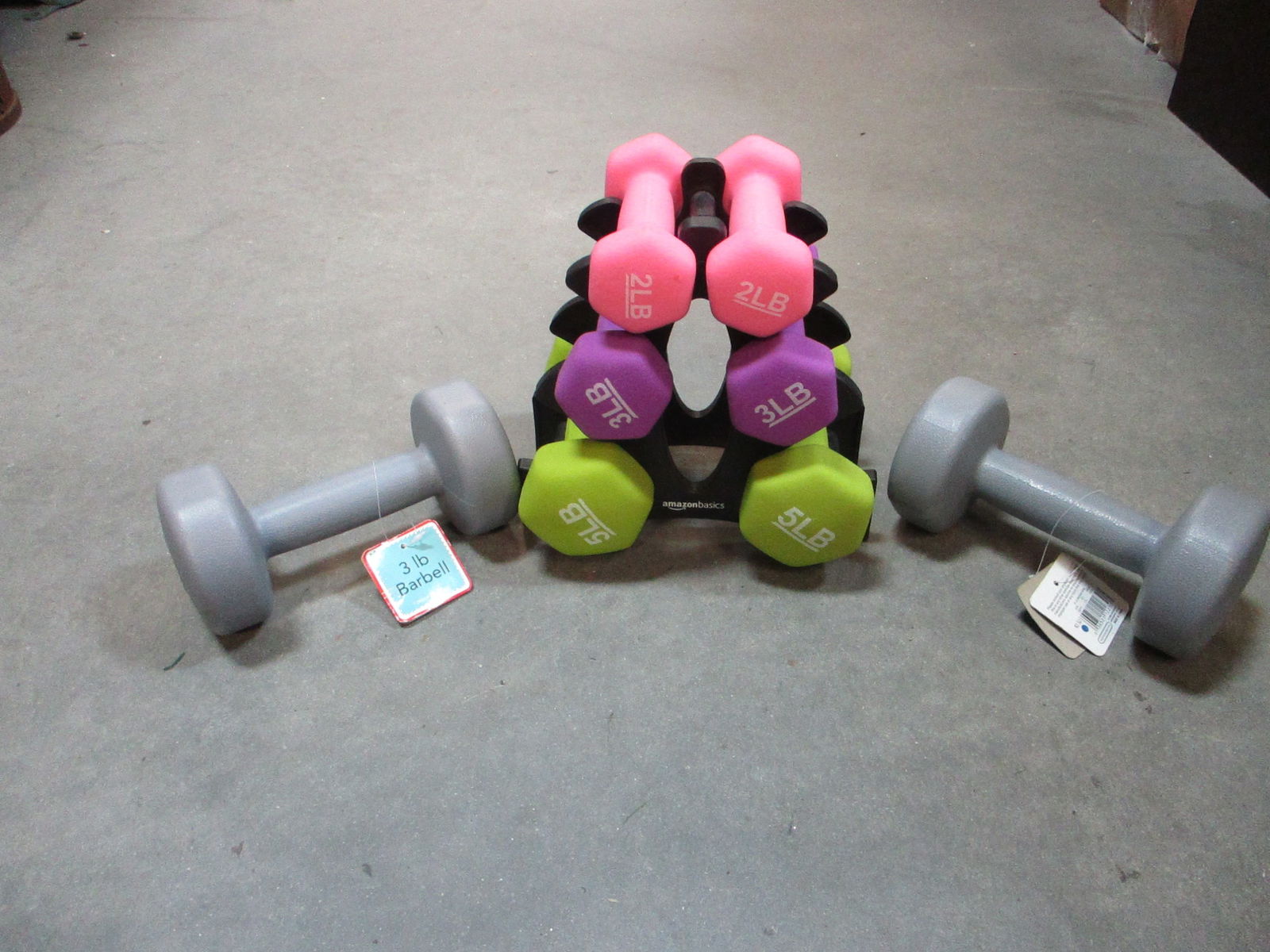 2,3,5 Pound Barbells: . 