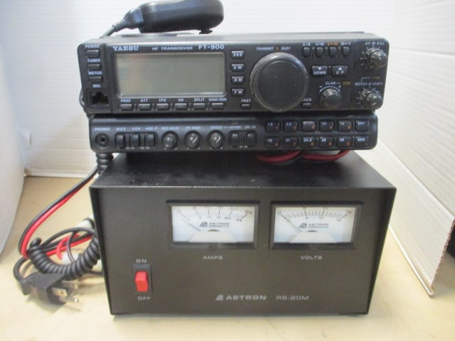 Astron RS-20M Dual Meter Power Supply, Yaesu HF Transceiver - 4