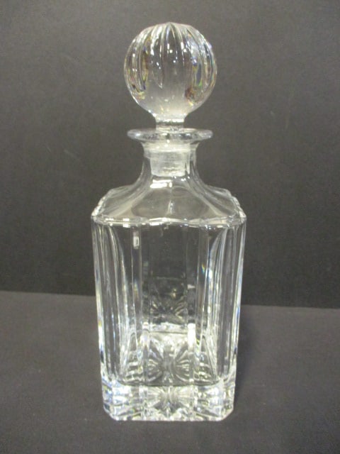 Vintage Block Cut Glass Crystal Decanter (1 of 5)