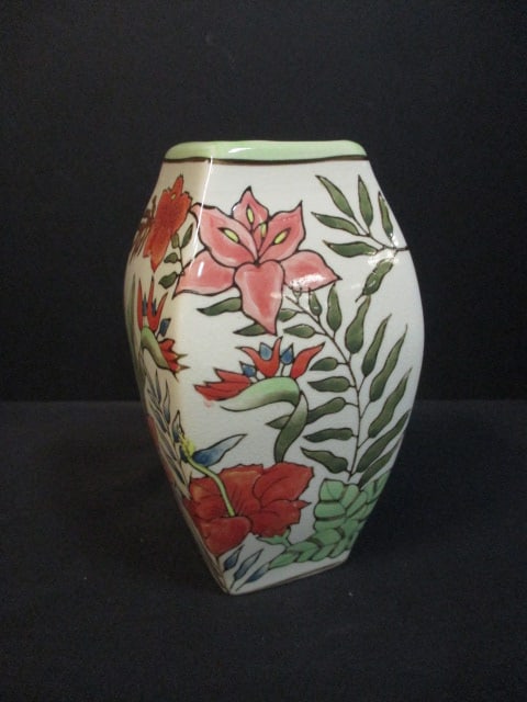 Vintage Andrea by Sadek? Handpainted Ceramic Vase (1 of 5)