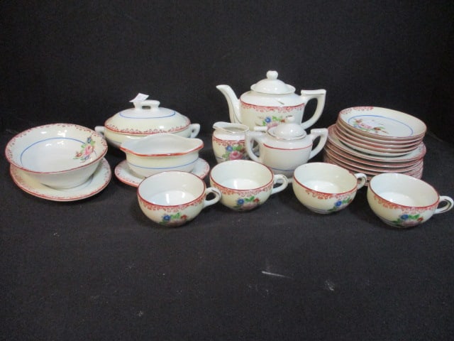 Vintage Japanese Porcelain Miniature Tea Set (1 of 20)