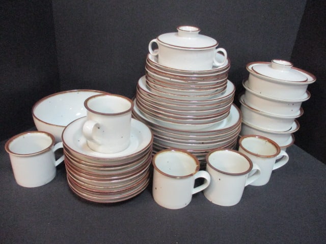 45 Pieces of Dansk "Brown Mist" by Niels Refsgaard Stoneware Dinnerware (1 of 16)