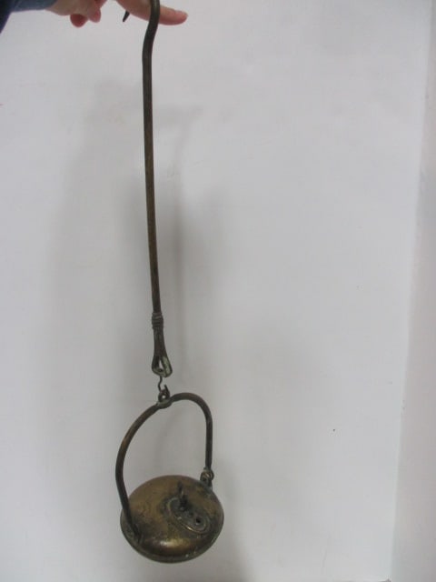 Vintage Brass Betty Oil Lamp (1 of 5)