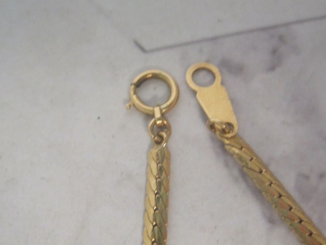 16" 18k Gold Diamond Necklace - 6