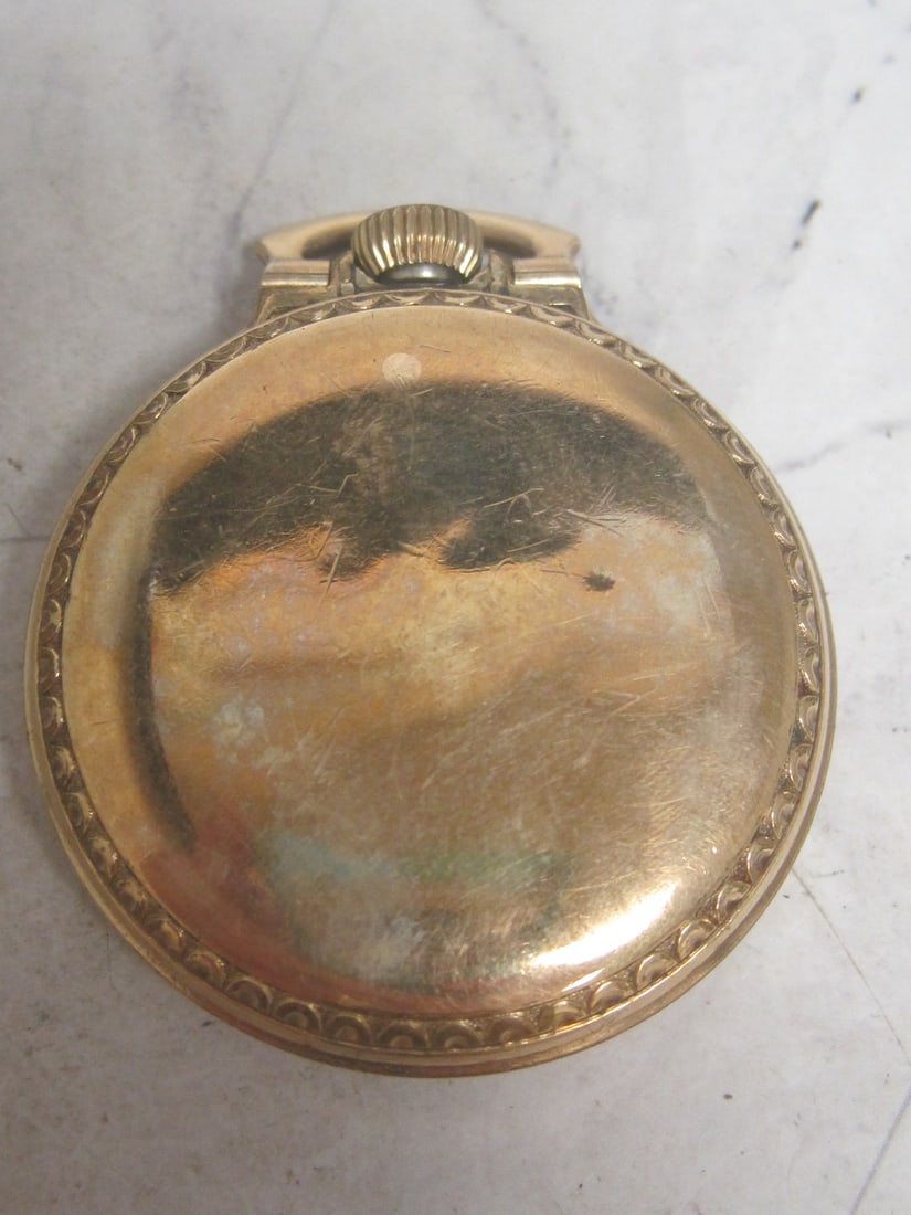 10k Rolld Gold Plate Elgin 17 Jewels Pocketwatch - 4