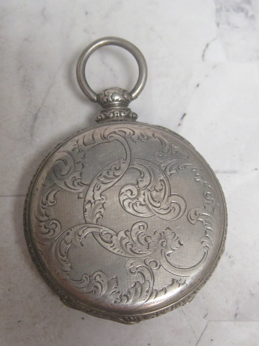 Tobias Antique London Silver Pocketwatch - 4
