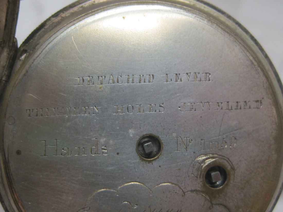 Tobias Antique London Silver Pocketwatch - 8