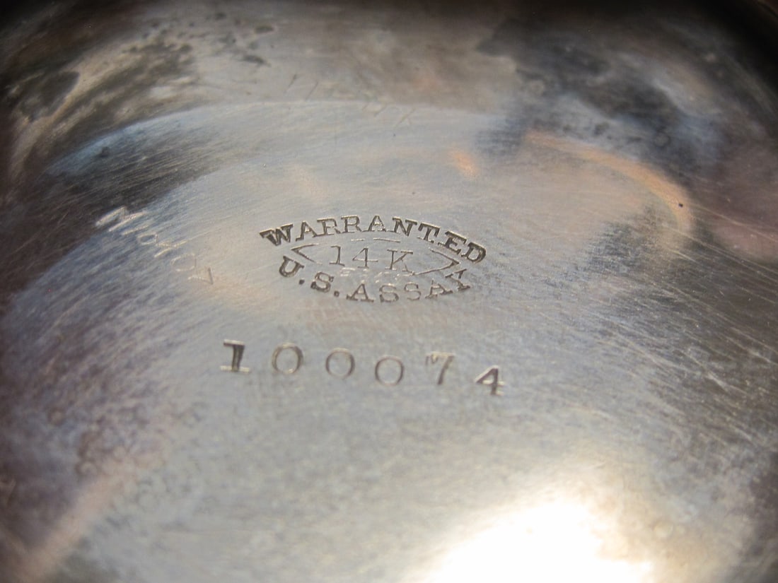 14k Gold Elgin 17 Jewels Pocketwatch - 9