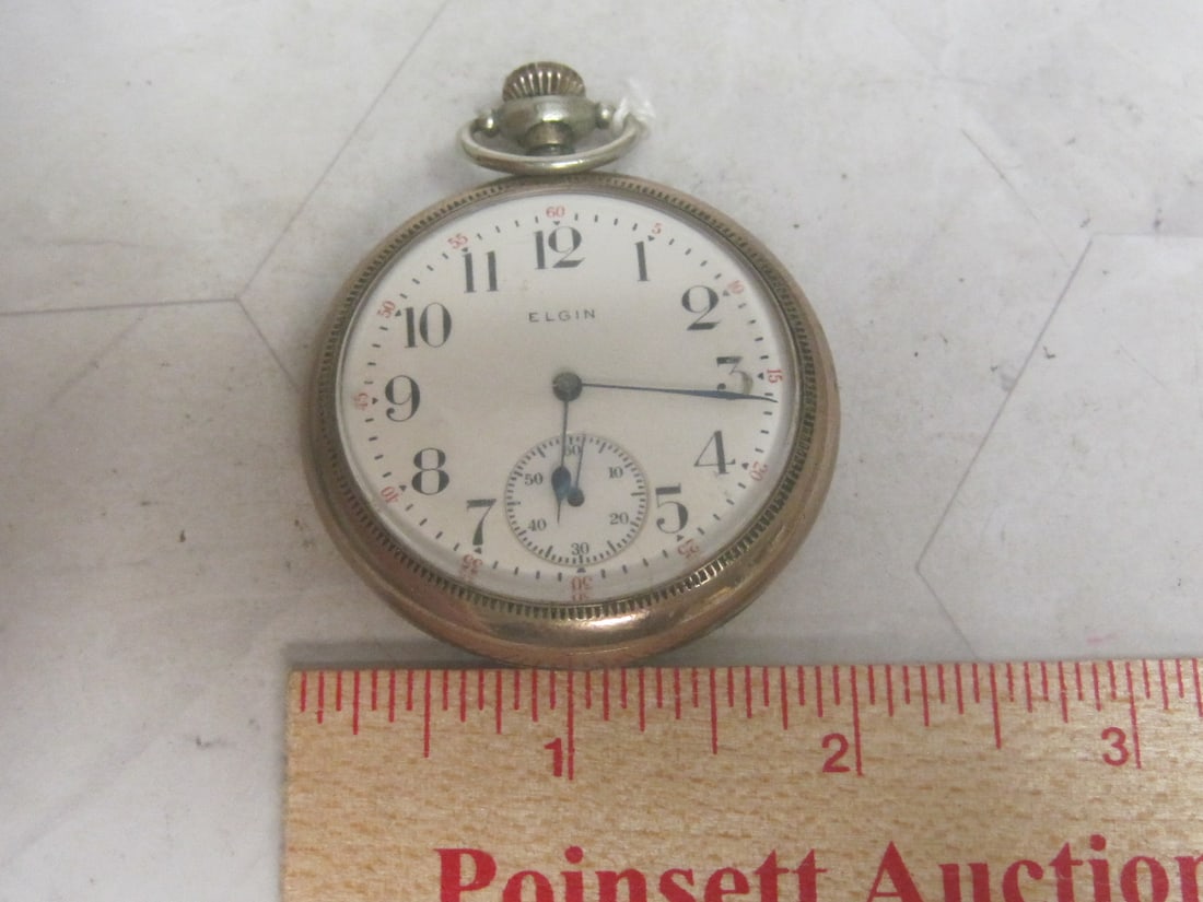 Elgin 7 Jewels Nickel Case Pocketwatch - 11