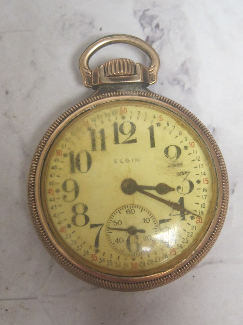 Elgin B.W. Raymond Model 17 Jewels 10k Gold-filled Pocketwatch: Works 