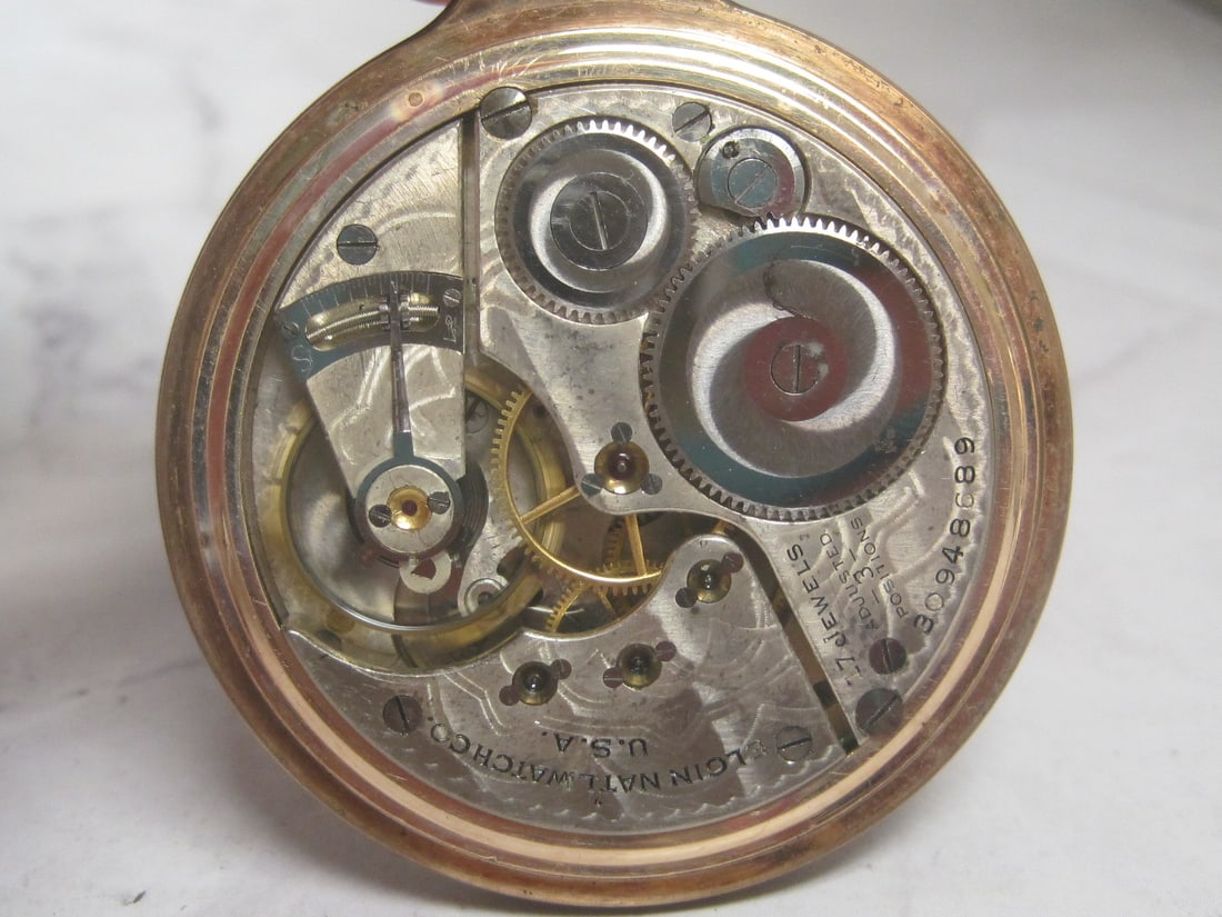 Elgin B.W. Raymond Model 17 Jewels 10k Gold-filled Pocketwatch - 5