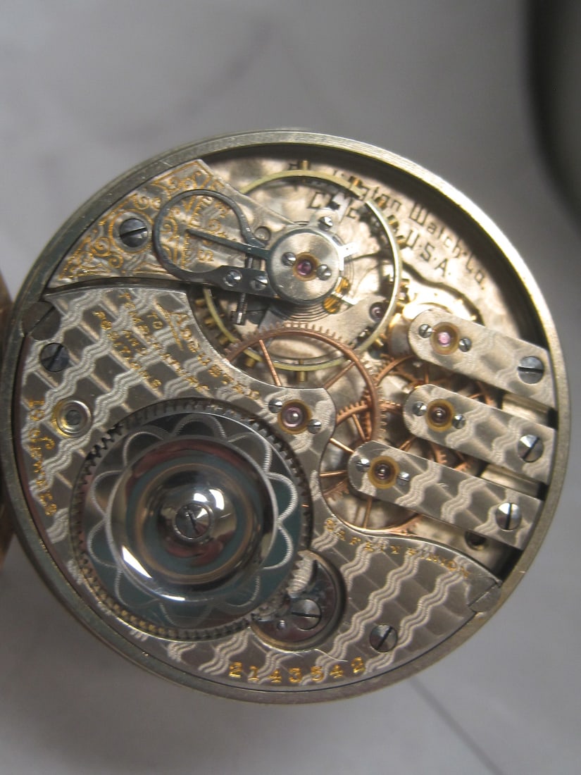 Illinois Watch Co. 19 Jewels Pocketwatch - 5