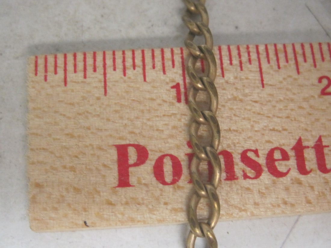 11.5" Antique Gold-filled Pocketwatch Chain - 4