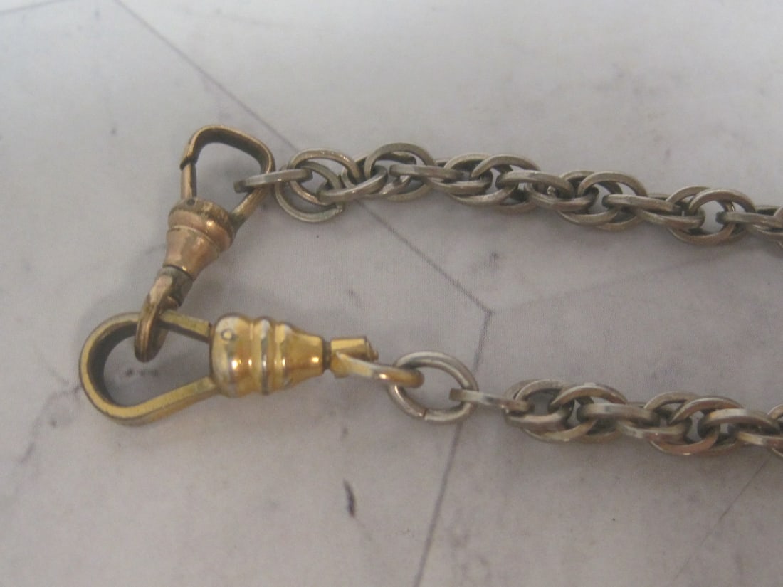 Lot of 2 16" Gold-filled Watch Chains - 2