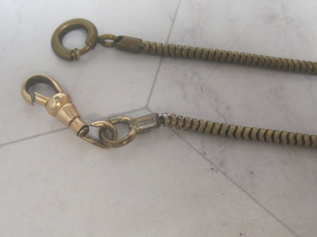 Lot of 2 16" Gold-filled Watch Chains - 3