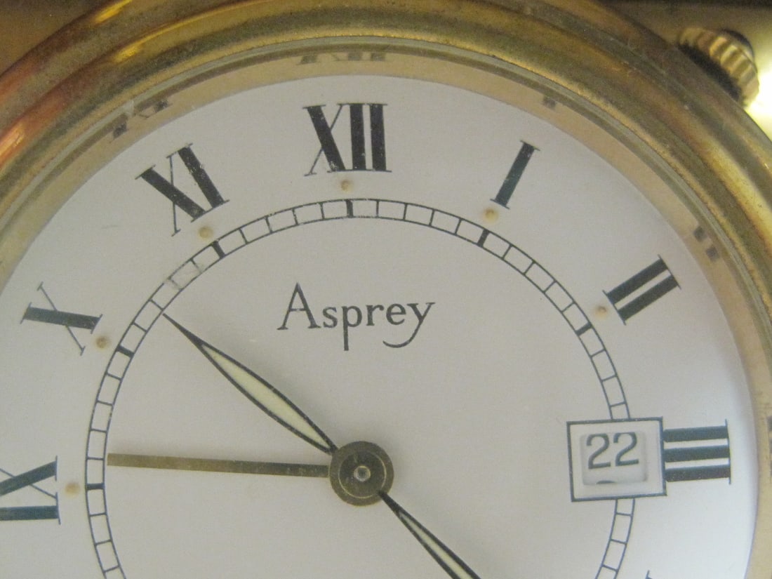 Asprey London Clock in Redwood Case - 3