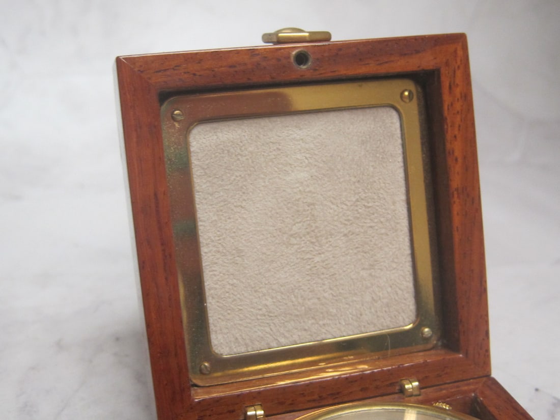 Asprey London Clock in Redwood Case - 5