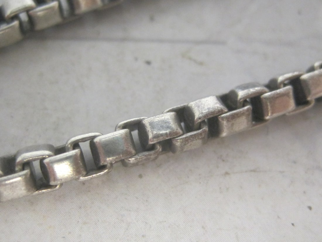 7 1/2" Sterling Silver Tiffany & Co. Venetian Link Bracelet - 2