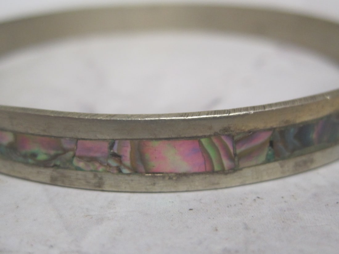 Abalone Bangle Bracelet - 2