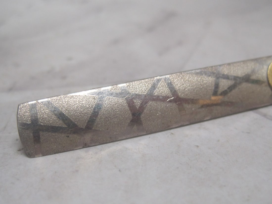 Sterling Silver Etched Bar Pierced Earrings with Goldtone & CZ Accents - 3