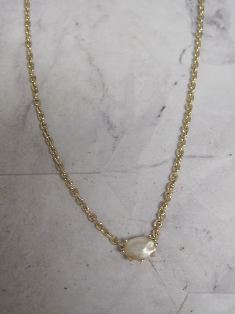 Kendra Scott "Cailin Gold" Plated Necklace: 14k Gold over brass, up to 18" 