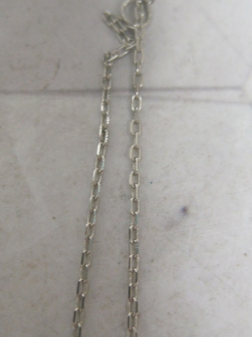 Sterling Silver 2 Layer Necklace with Owl & Envelope Pendant - 4