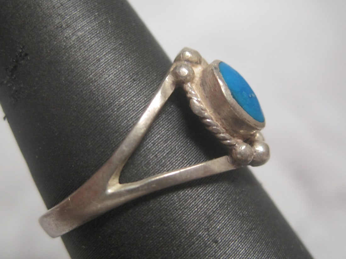 Sterling Silver Turquoise Ring - 3