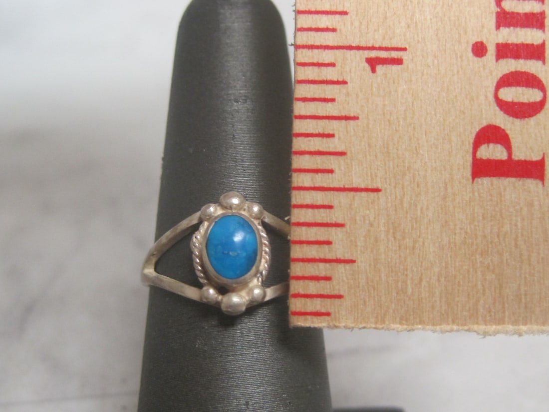 Sterling Silver Turquoise Ring - 4