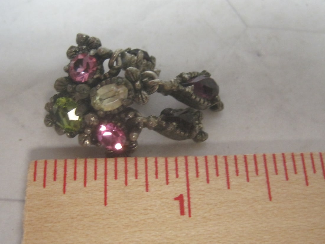 1954 Hollycraft Clip Earrings & Brooch - 6