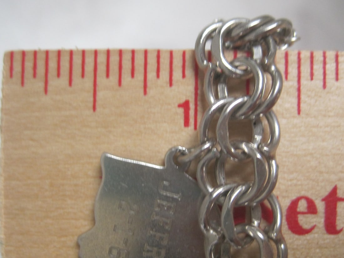 8" Sterling Silver Charm Bracelet with Charms - 5