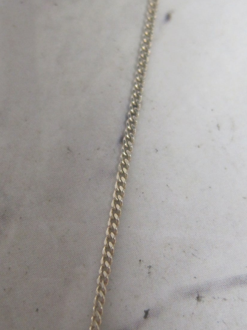 18" Sterling Silver Chain with Abalone Pendant - 3