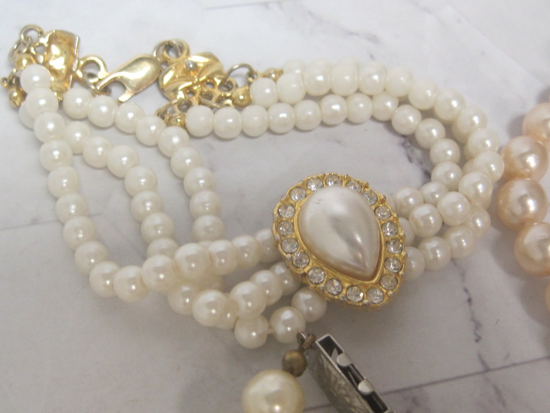 Lot of Faux Pearl Jewelry - 3