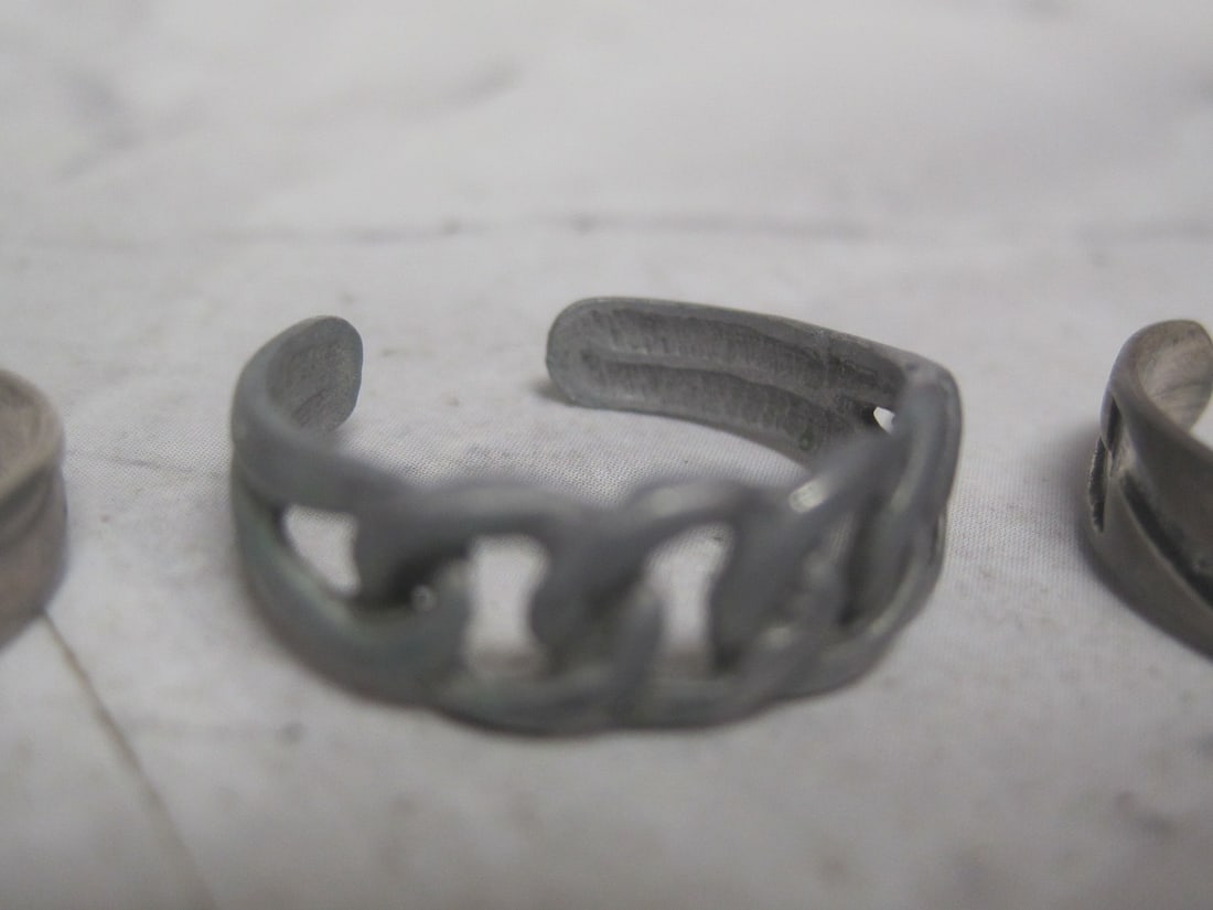 Lot of 3 Sterling Silver Cuff Rings - 3