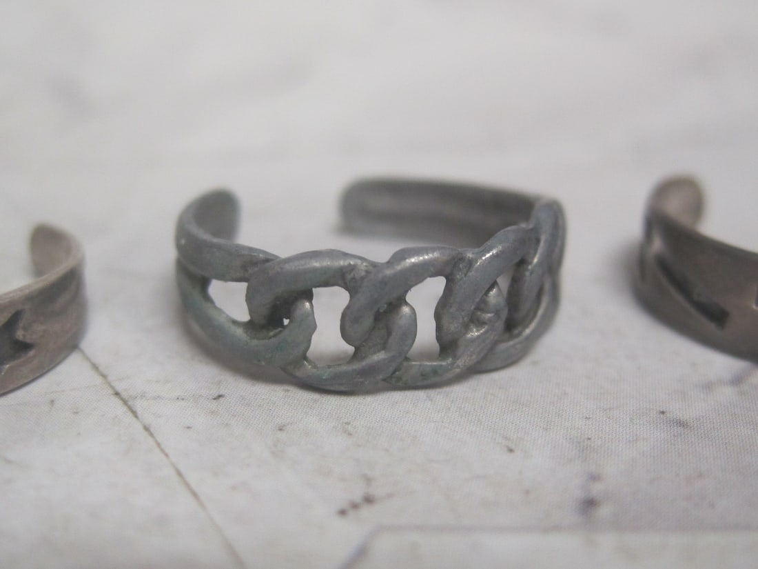 Lot of 3 Sterling Silver Cuff Rings - 4