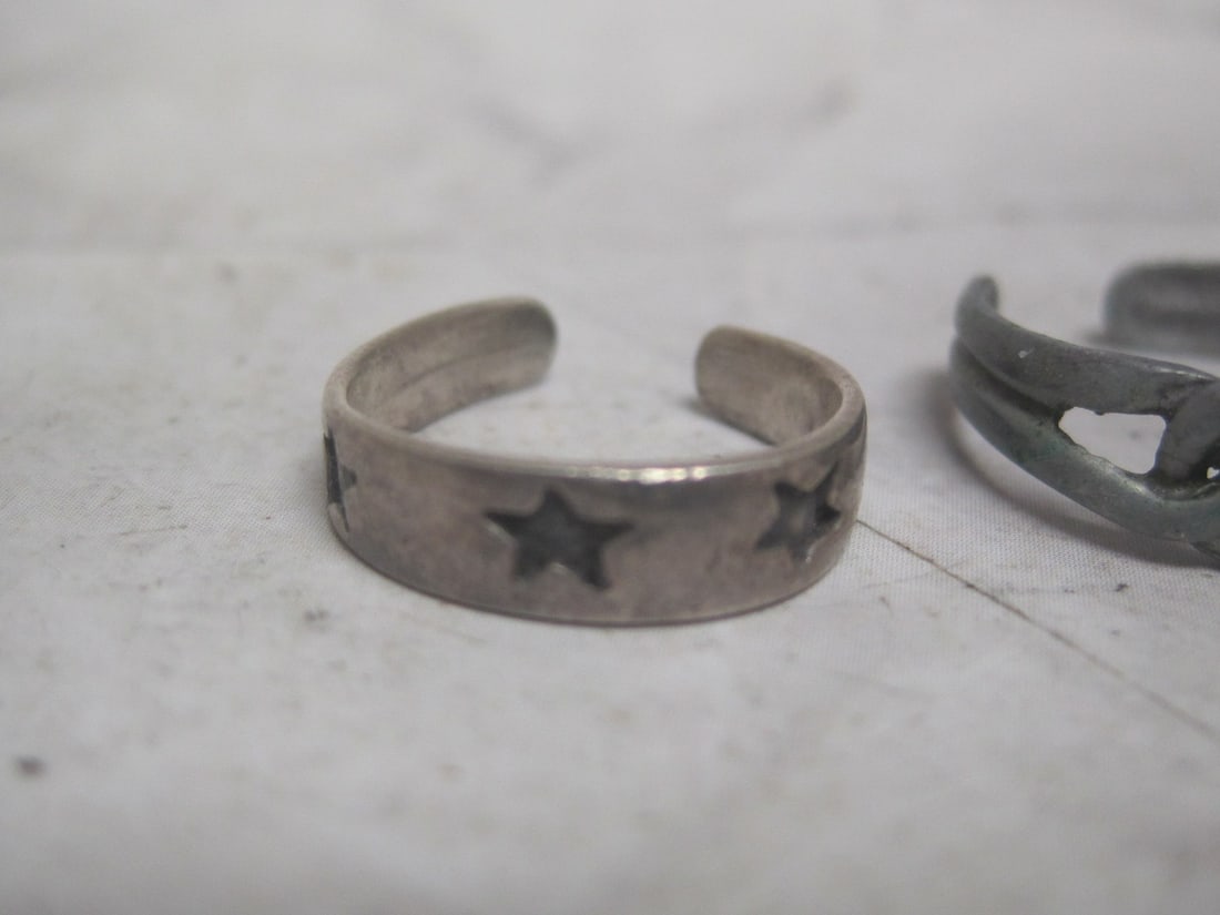 Lot of 3 Sterling Silver Cuff Rings - 5