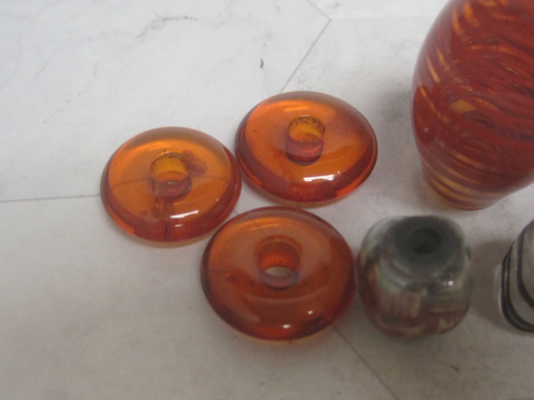 Lot of Art Glass & Pottery Beads - 4