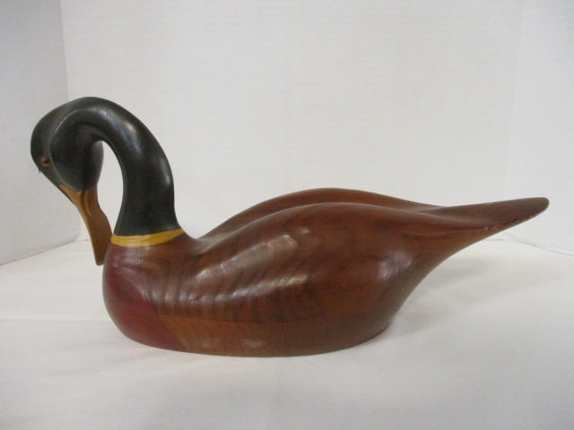 Green River Trading Co. Signed Duck'Preening Mallard' - 2
