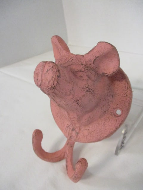 Cast Iron Pig Wall Hook - 2
