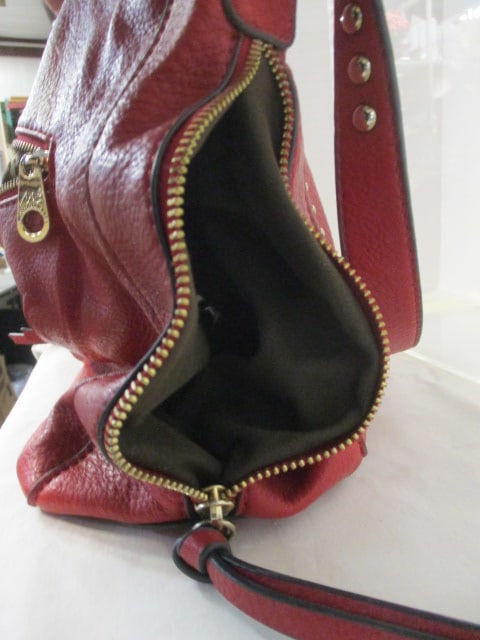 Montana West Red Leather Concealed Weapons Purse - 9