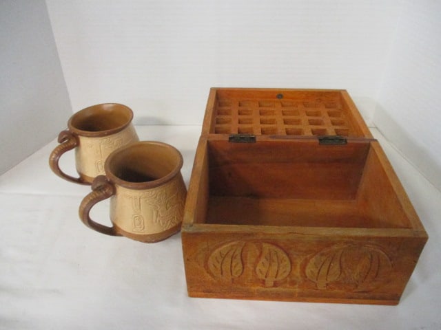 Manganese Dentritic Sandstone & Wood Keepsake Box - 7