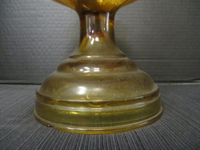 Amber Glass Kerosene Lamp - 5