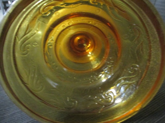 Amber Glass Kerosene Lamp - 7