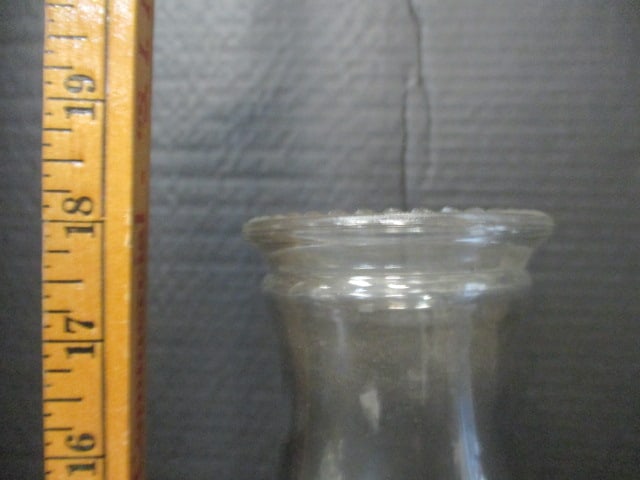 Vintage Red Glass Oil Lamp - 8