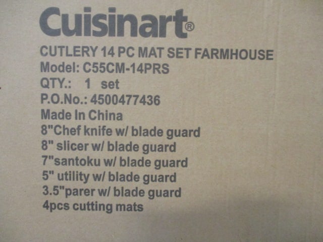 Cuisinart Knife Set w/Cutting Sheets in Box - 2